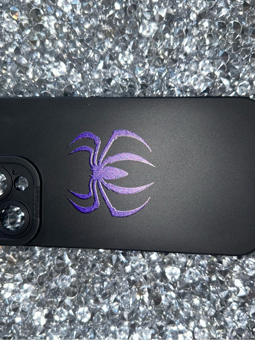 iPhone 15 pro max
Purple Spider Accent Black Phone Case - Unbranded